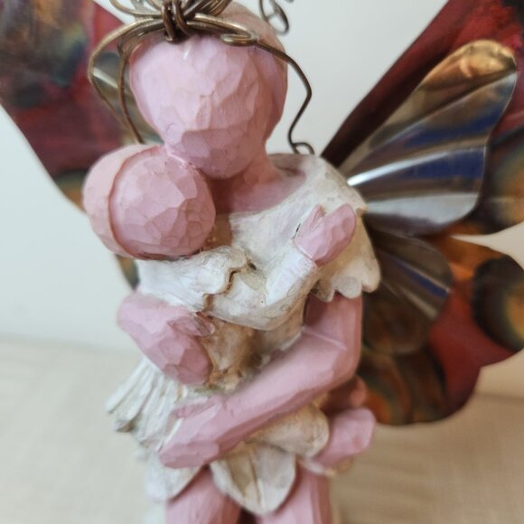 Enchanted Wings Angel & Baby Figurine Fairy Wings Mother  Child Decor S.S. Sarna - Picture 5 of 8